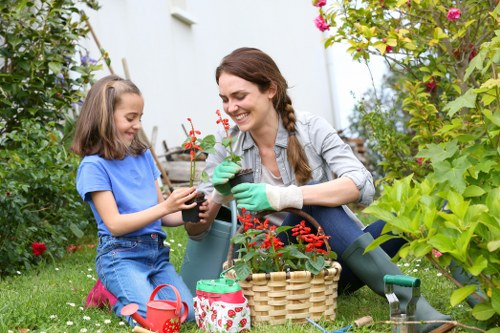 Illustration of gardening tools and policy document representing Gardening Services Cranford cookie information